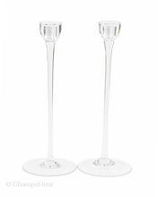 Glass Candle Stands(Big)(Set of 2)