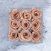 Morganite forever roses that lasts a year in a box.